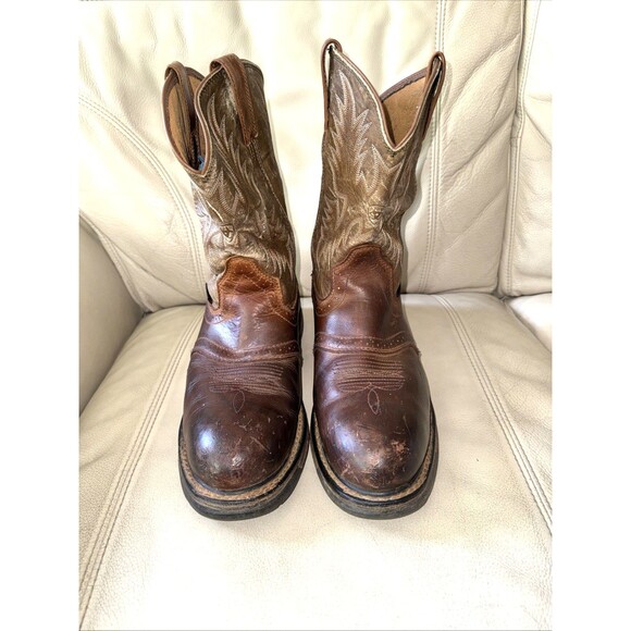 ARIAT Boots 13D Mens WorkHog Pull On Composite Toe Leather Work Brown 10001191 main image 6